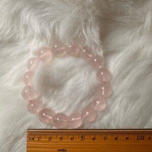 Elegant Pink Crystal Beaded Bracelet